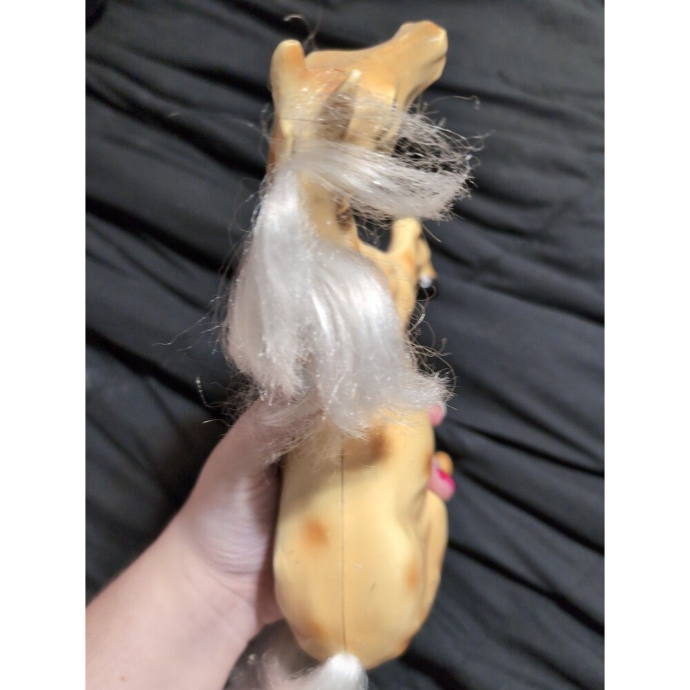 Vintage M.T.H.K Horse Tan & White Plastic Toy Figure 1996 - Picture 3 of 3
